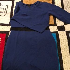 Women’s Forever 21 Navy Blue Long Sleeve Dress